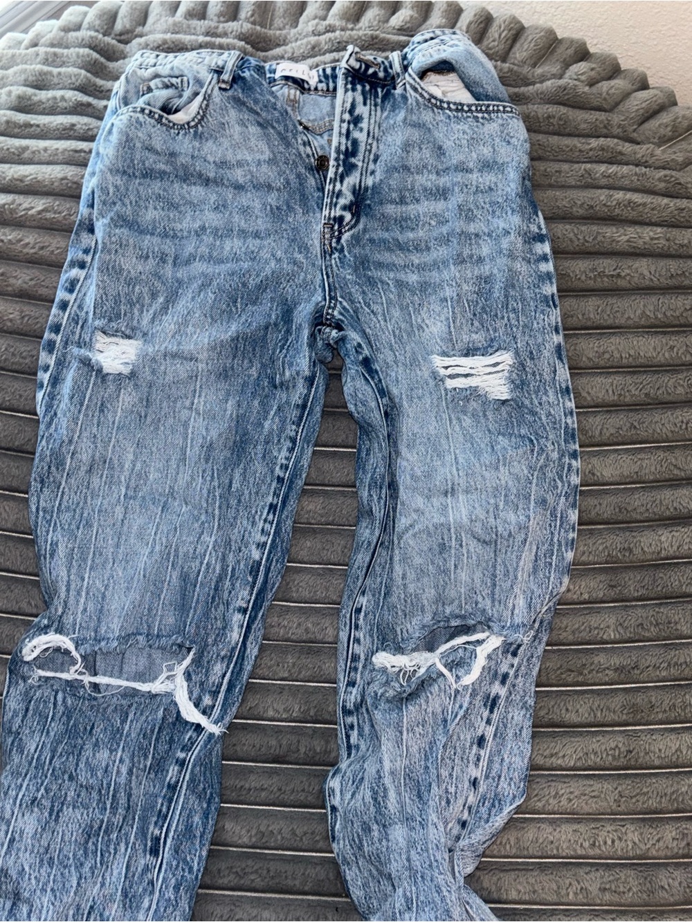 Cello Light Blue Distressed Boyfriend Jeans